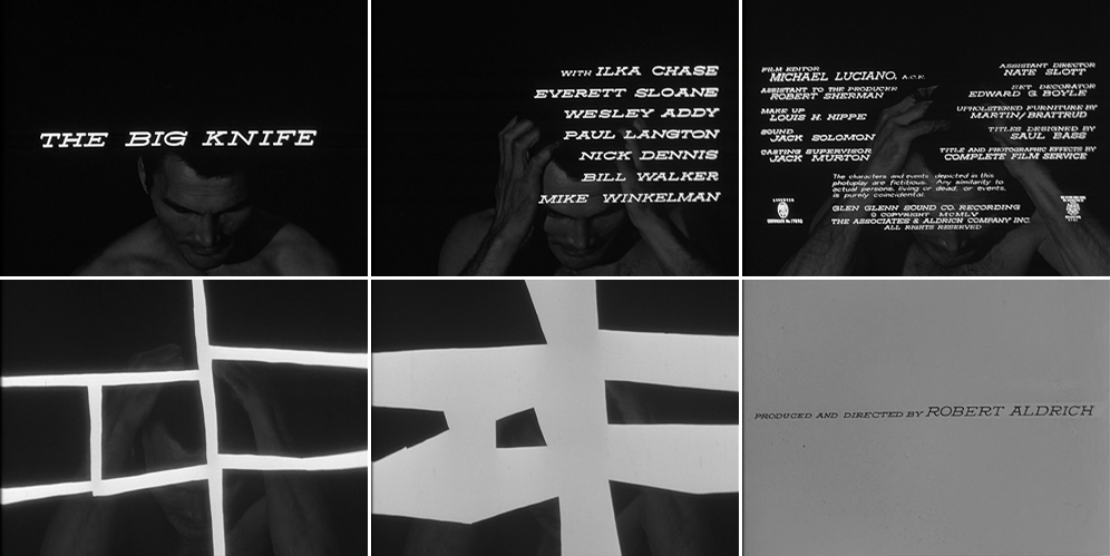 The big knife 1955 title sequence The big knife 1955 title sequence