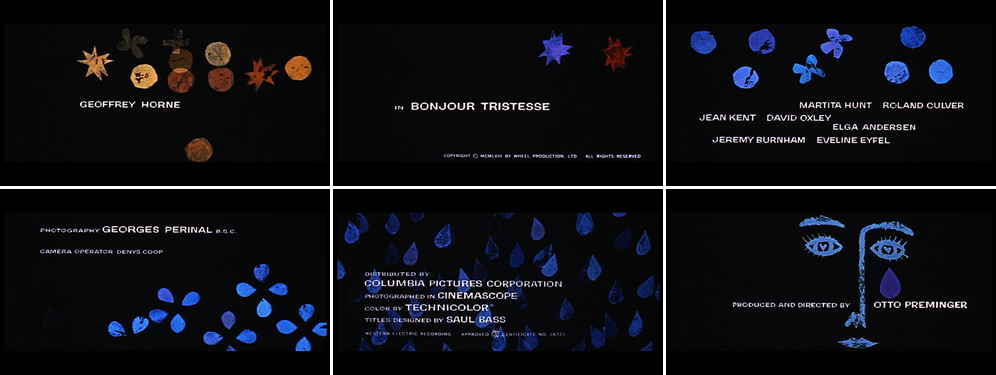 Saul Bass Bonjour tristesse 1958 title sequence Saul Bass Bonjour tristesse 1958 title sequence