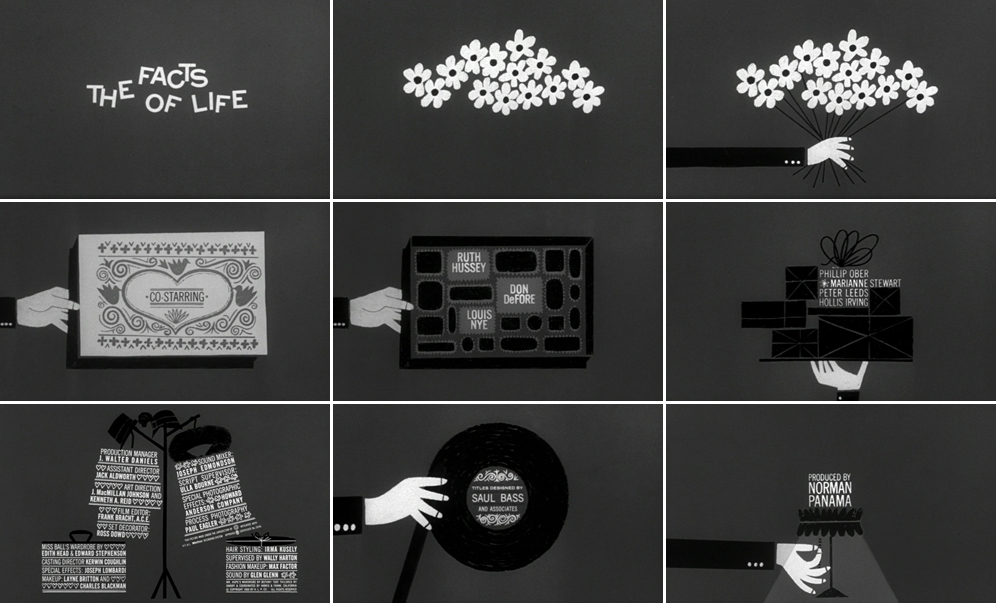 Saul Bass The facts of life 1960 title sequence Saul Bass The facts of life 1960 title sequence