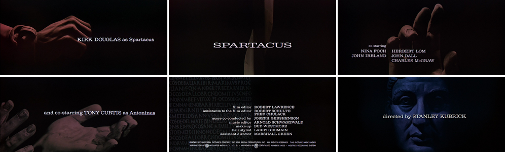 Saul Bass Spartacus 1960 title sequence Saul Bass Spartacus 1960 title sequence