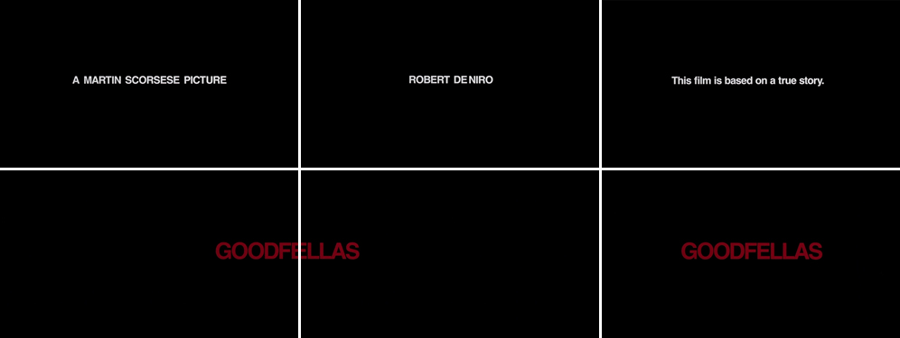 Saul Bass Goodfellas 1990 title sequence Saul Bass Goodfellas 1990 title sequence