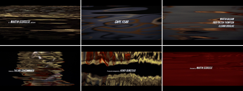 Saul Bass Cape fear 1991 title sequence Saul Bass Cape fear 1991 title sequence