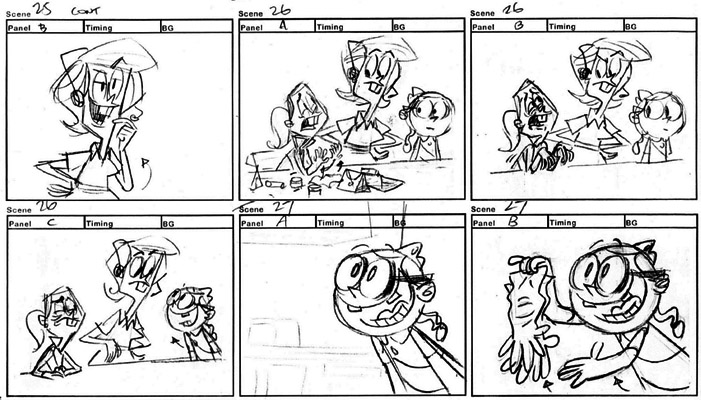Speed drawing From the storyboards I work on I usually share, I wanted to show the drawing process of a typical scene I draw. From a written script I receive, I